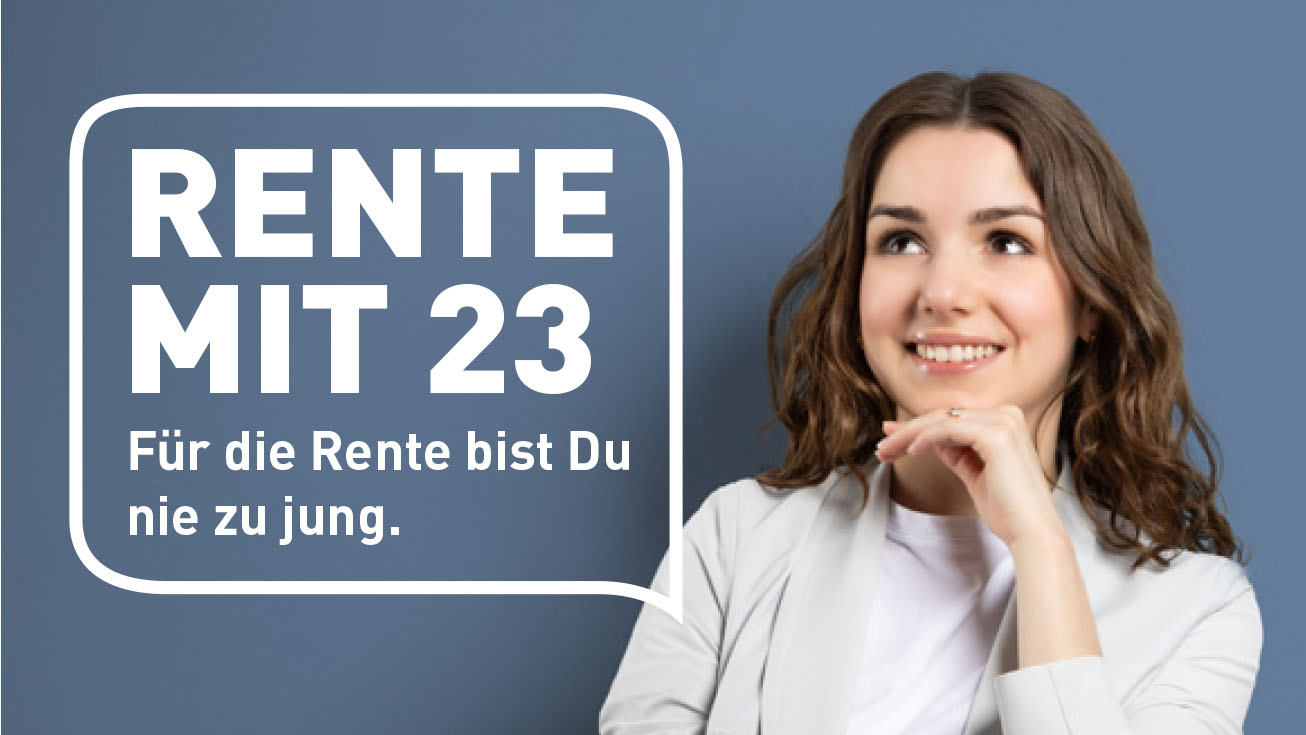 Werbekampagne mit junger Frau