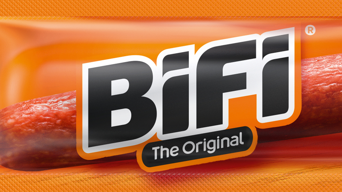 Bild einer verpackten BiFi Wurst