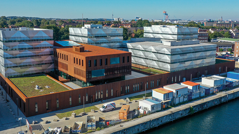 Luftaufnahme der Gebäude