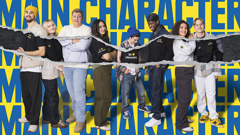 Kampagnenbild mit EDEKA-Azubis