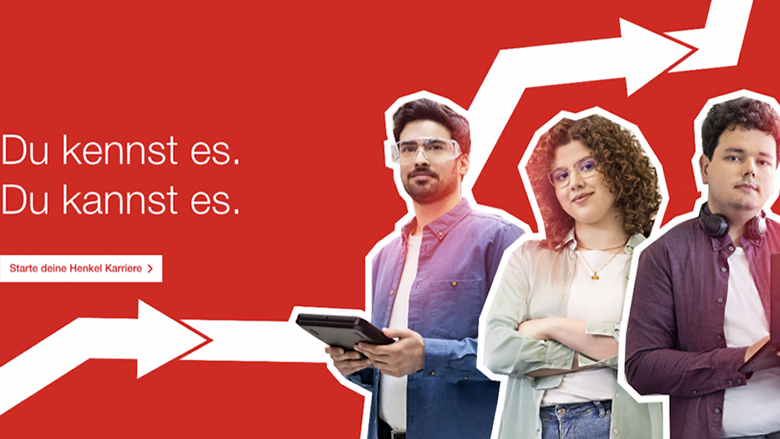 Grafik 3 Personen, Spruch: Du kannst es.