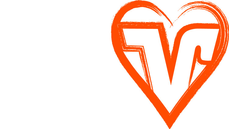 Herz mit Volksbank-Logo