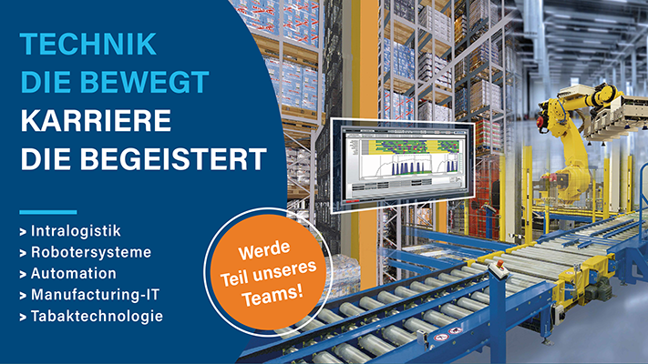 Köhl Banner mit Förderband und Maschinen