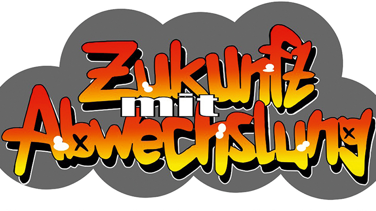 Schriftzug Zukunft mit Abwechslung