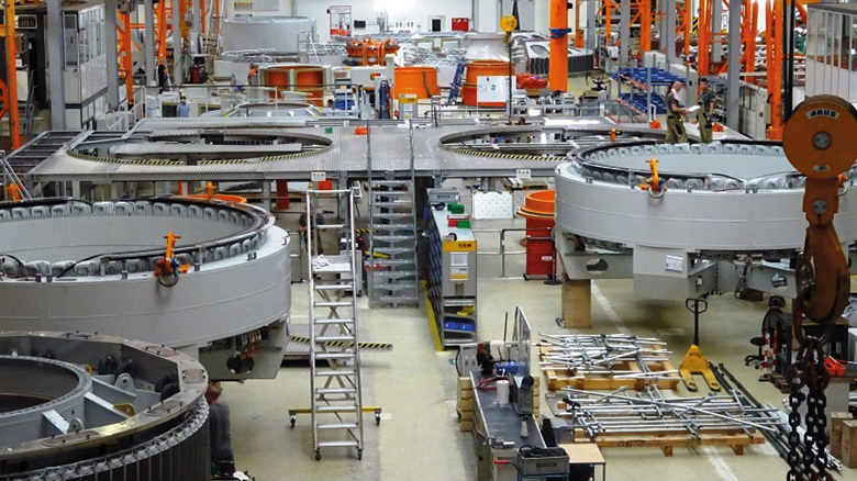 Fertigungsanlage Windgeneratoren