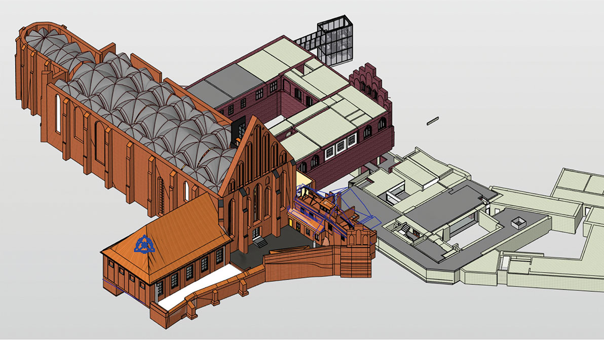 Architektenplan eines Gebäudes