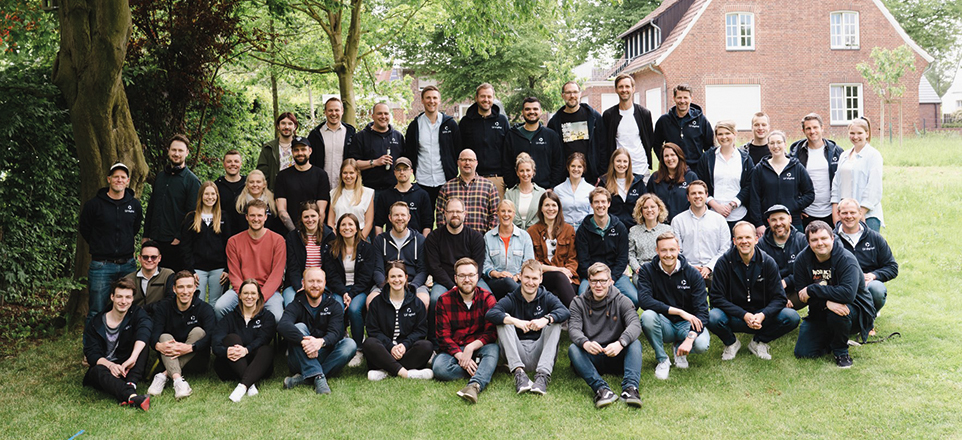 Gruppenaufnahme im Grünen