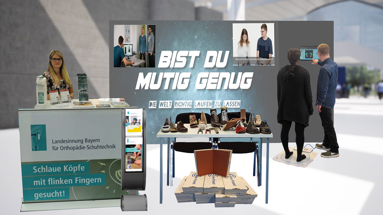 Darstellung des Messestandes