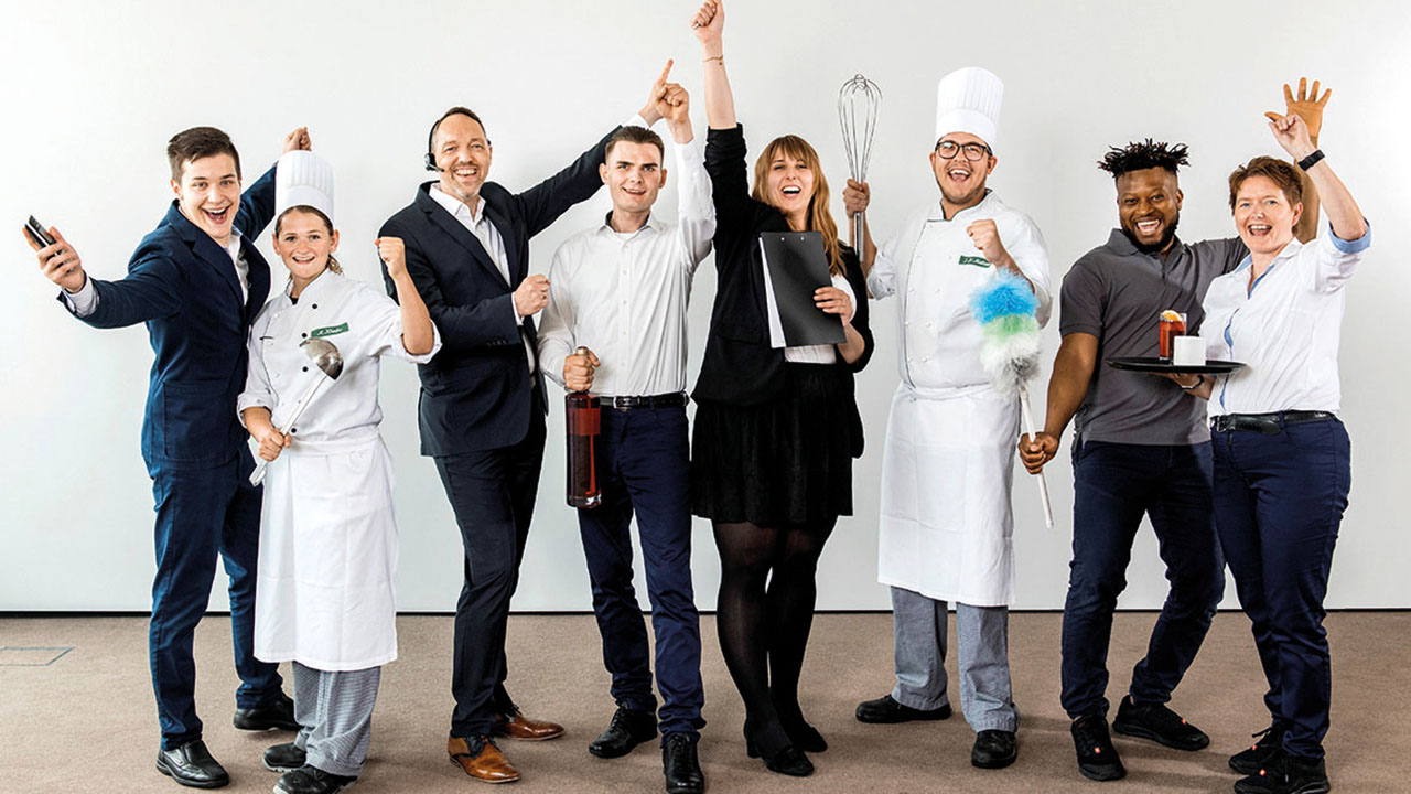 Auszubildende der ATLANTIC Hotels in verschiedenen Bereichen