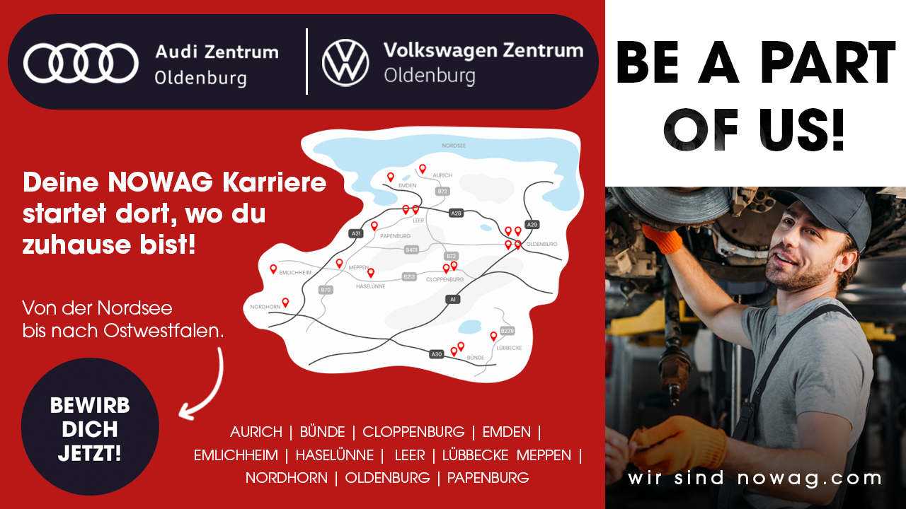 Automarken + Slogoan: Be a part of us! 