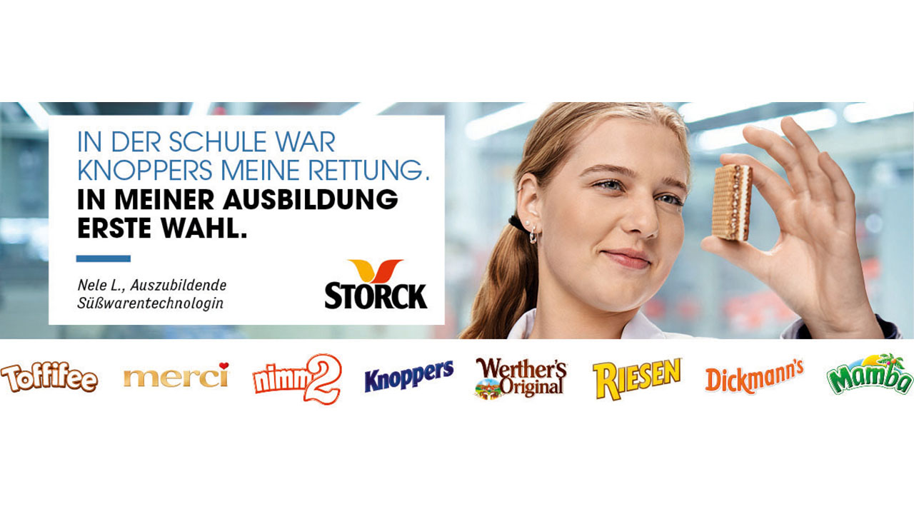 Ausbildungskampagne AUGUST STORCK KG mit Markenlogos