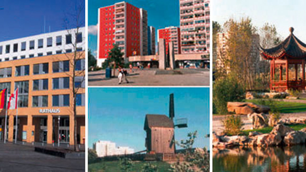 Bildcollage Bezirksamt Marzahn-Hellersdorf von Berlin 