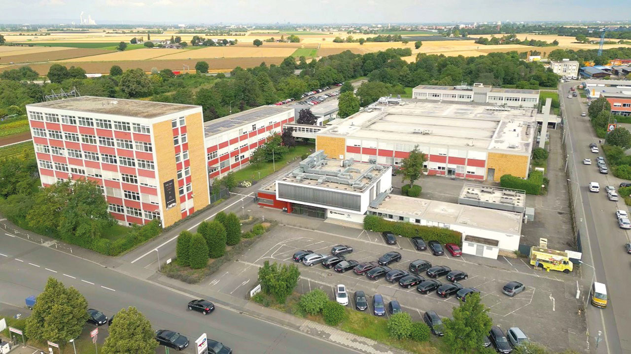Firmengebäude von oben