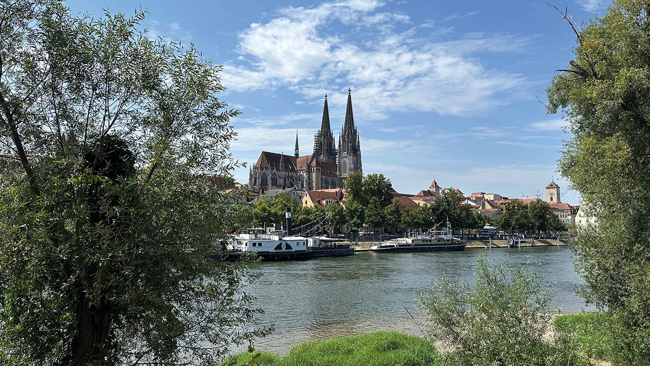 Blick auf den Regensburger Dom 