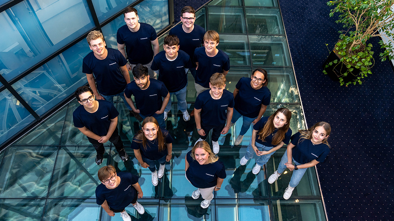 Gruppenbild von den Auszubildenden