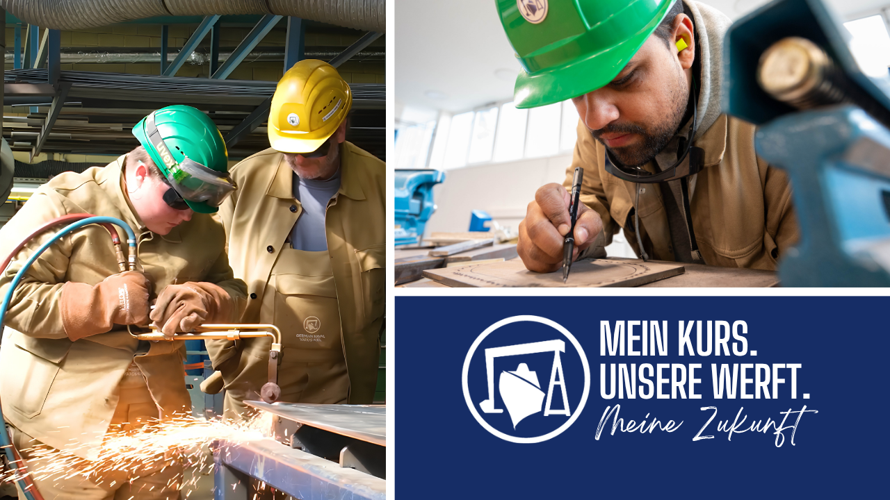 Kampagnenbild mit Mitarbeitenden bei der Arbeit