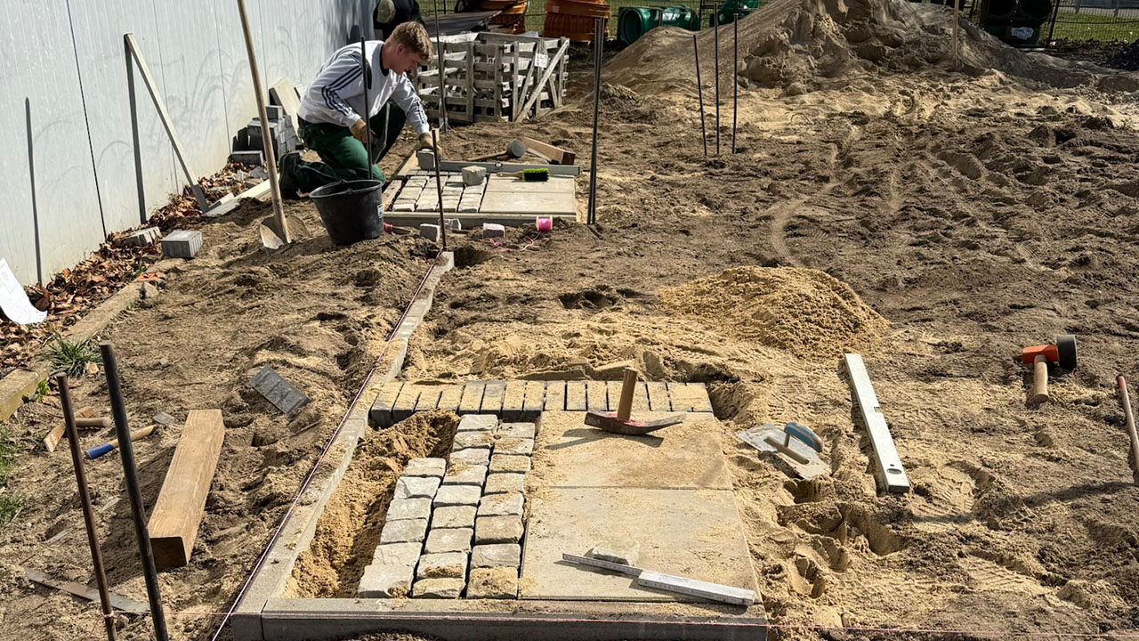 Gärtner bei der Arbeit