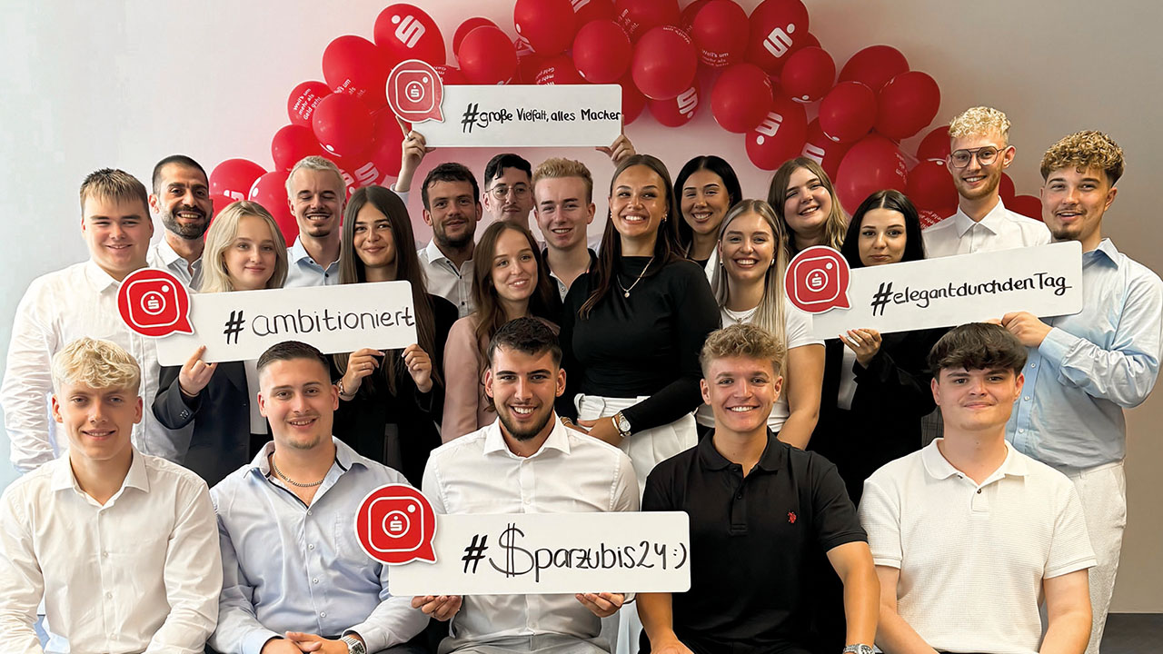 Gruppe Azubis der Kasseler Sparkasse