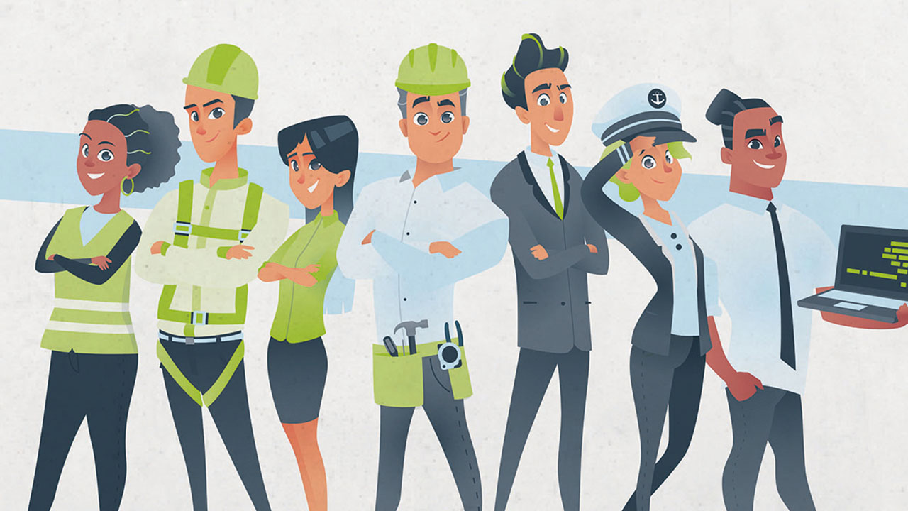 Grafik zur Ausbildung bei Lampe & Schwartze