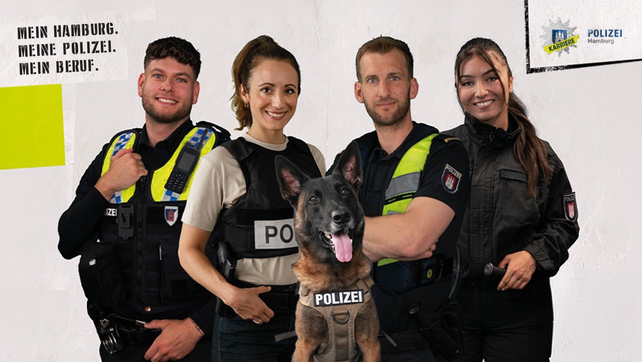Ausbildungskampagne der Polizei Hamburg