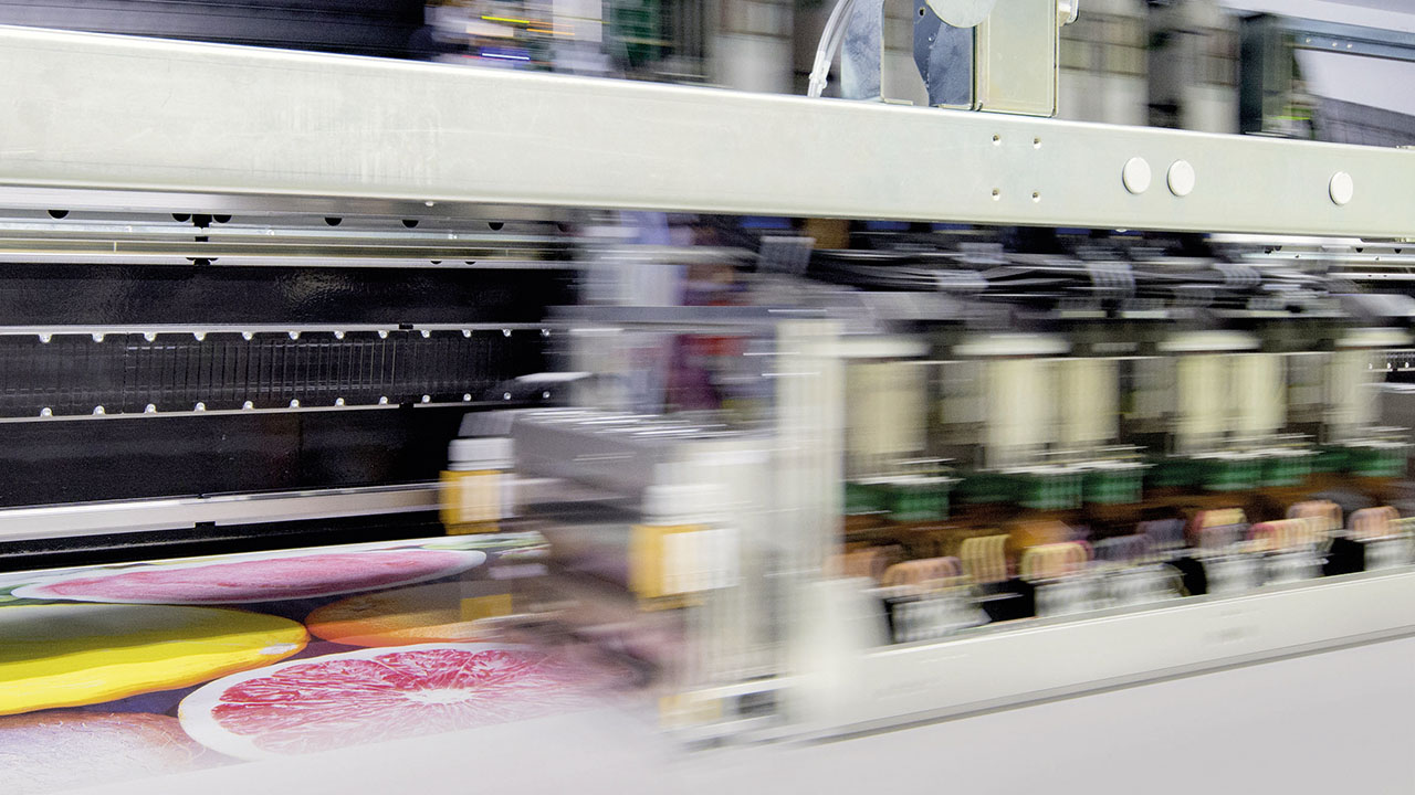 Druckmaschine im Einsatz