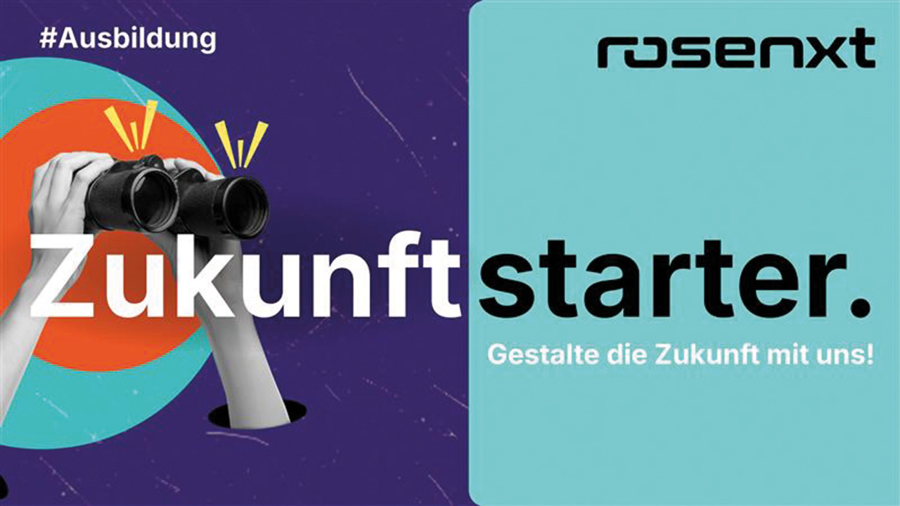 Grafik mit Schriftzug "Zukunftstarter - Gestalte die Zukunft mit uns!