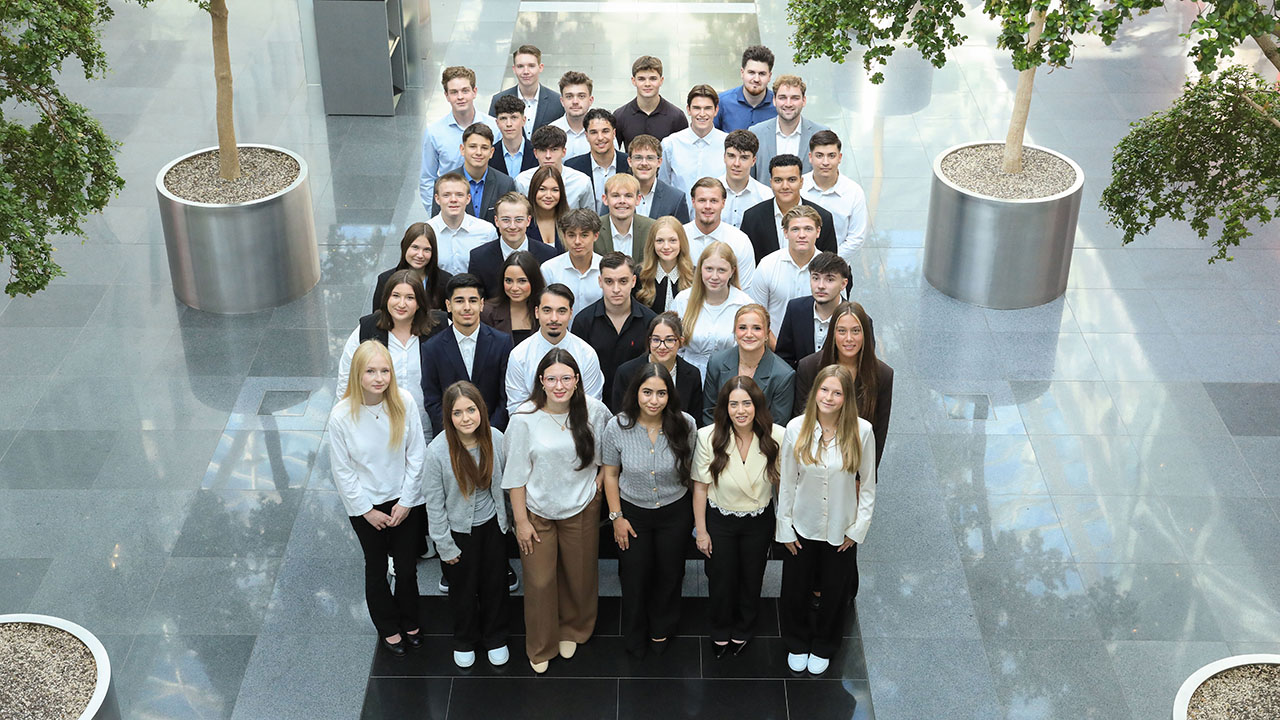 Gruppenfoto der Auszubildenden
