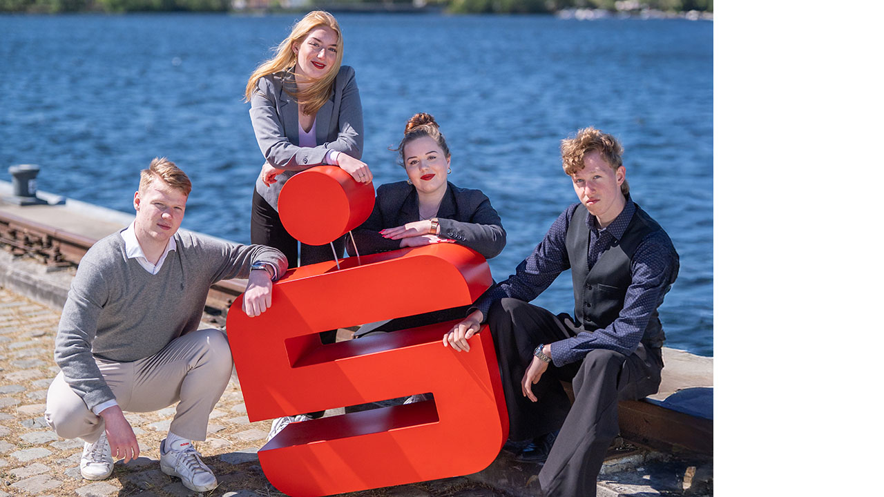 Azubis der Sparkasse