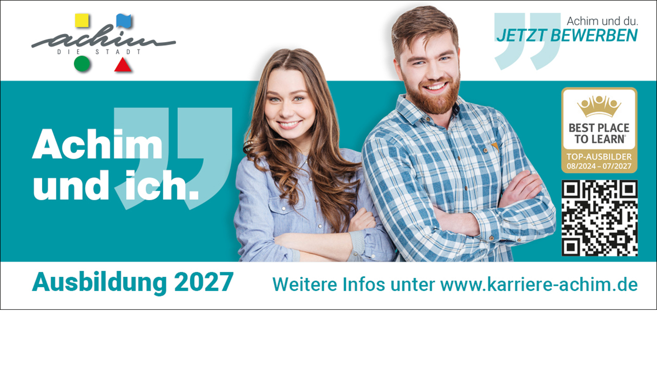Azubianzeige Stadt Achim