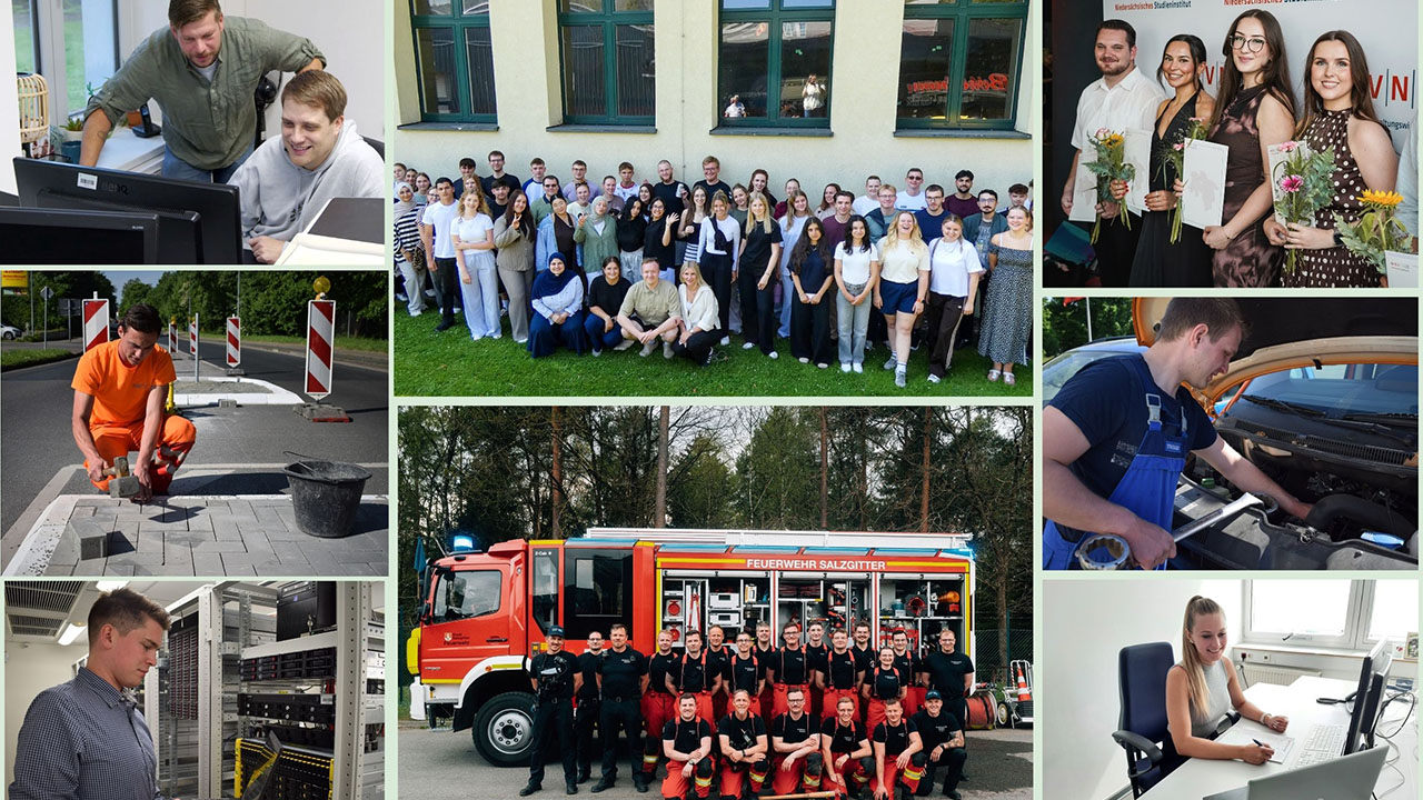 Bilder mit vielen Berufsgruppen der Stadt Salzgitter