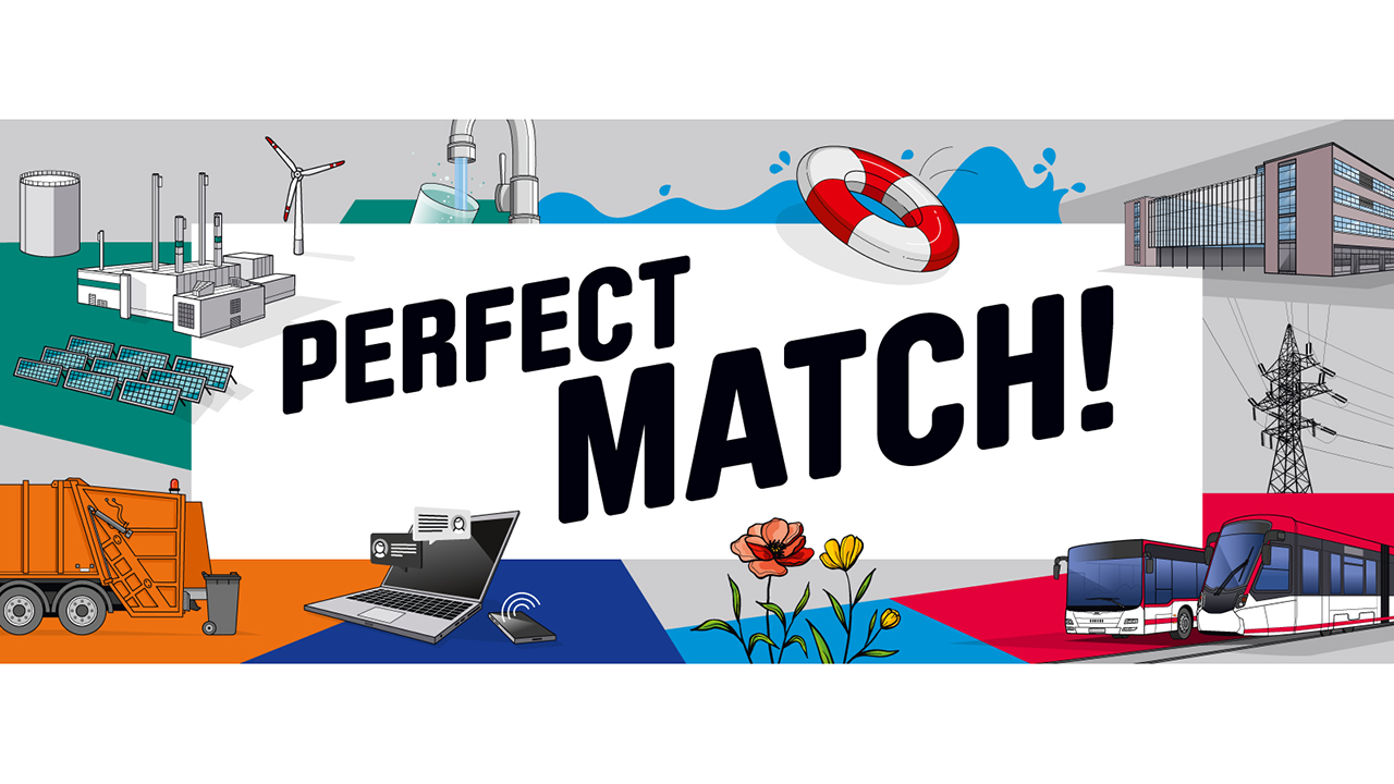 Werbekampagne "perfekt match!"