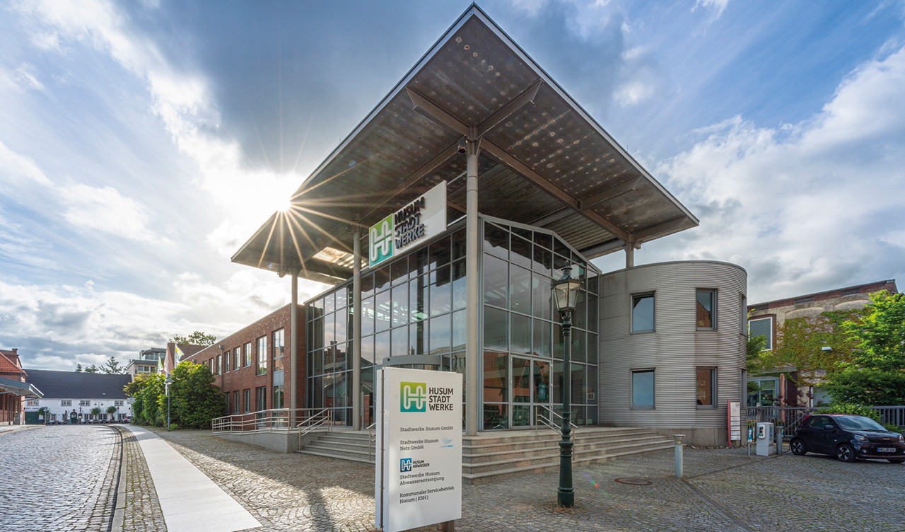Gebäude der Stadtwerke Husum von außen