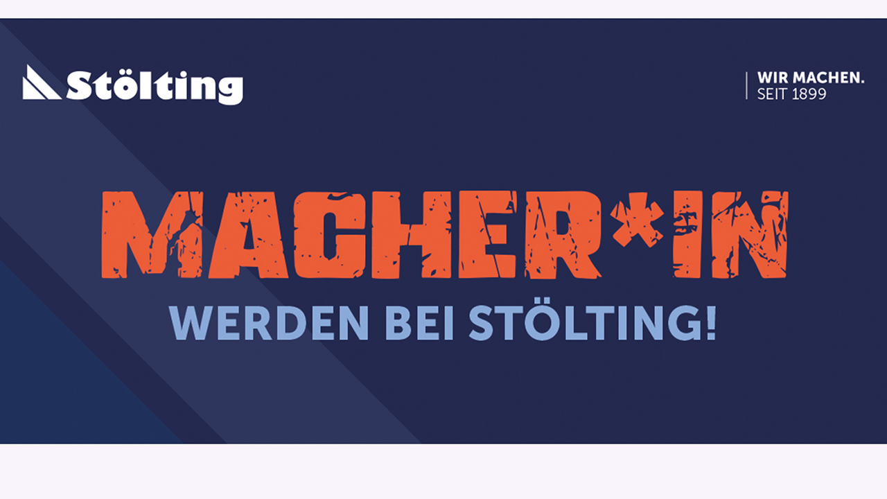 Schriftzug Macher / Macherin werden bei Stölting!