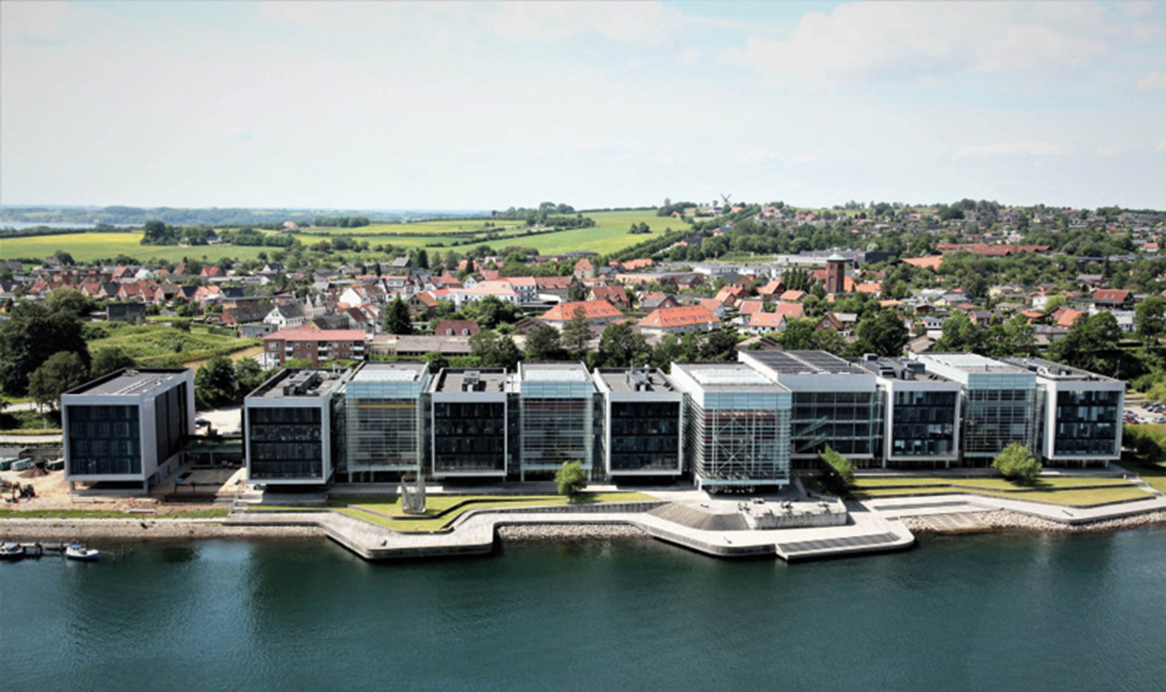 Luftbild vom Campus Sonderburg