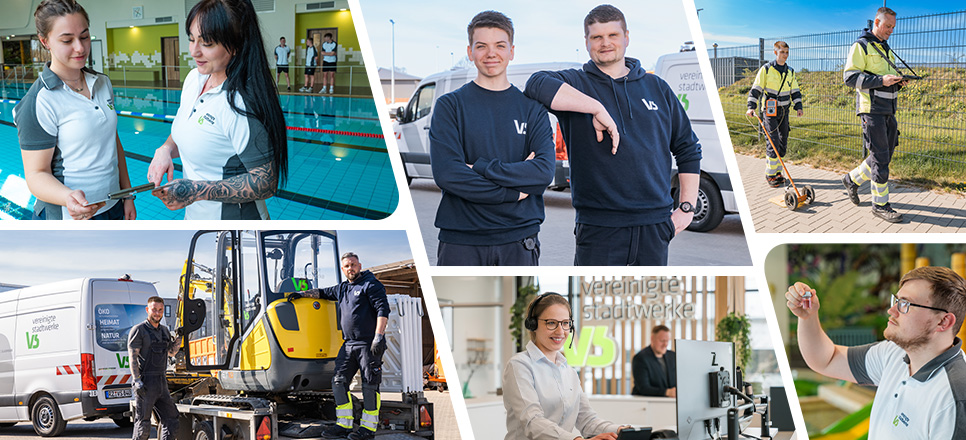 Bildercollage von verschiedenen Unternehmenszweigen