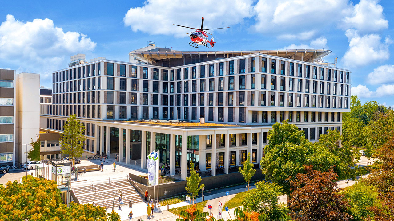 Aufnahme einer Klinik.