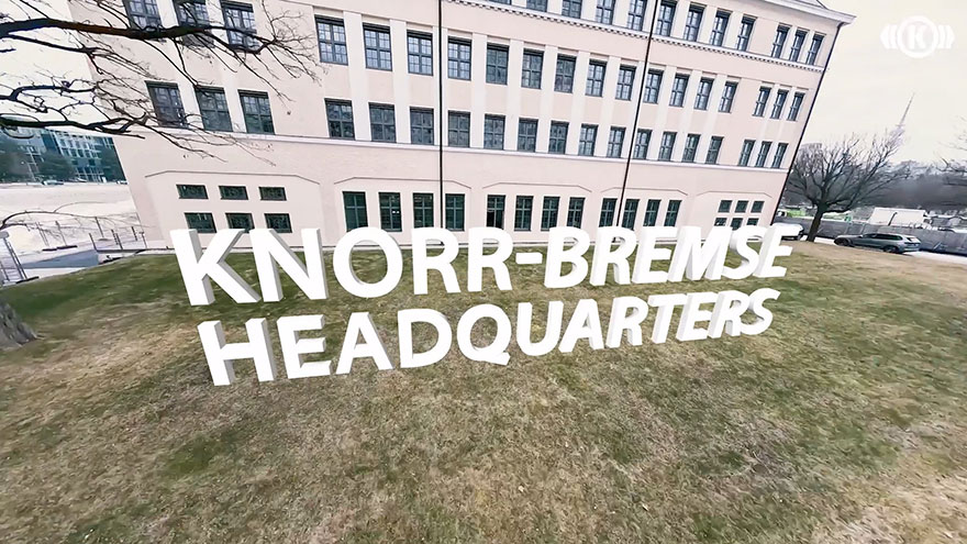 Außenansicht Gebäude Knorr-Bremse in München